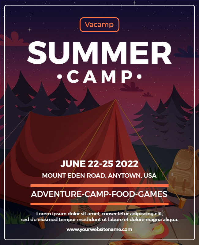 Dark Camp Flyer