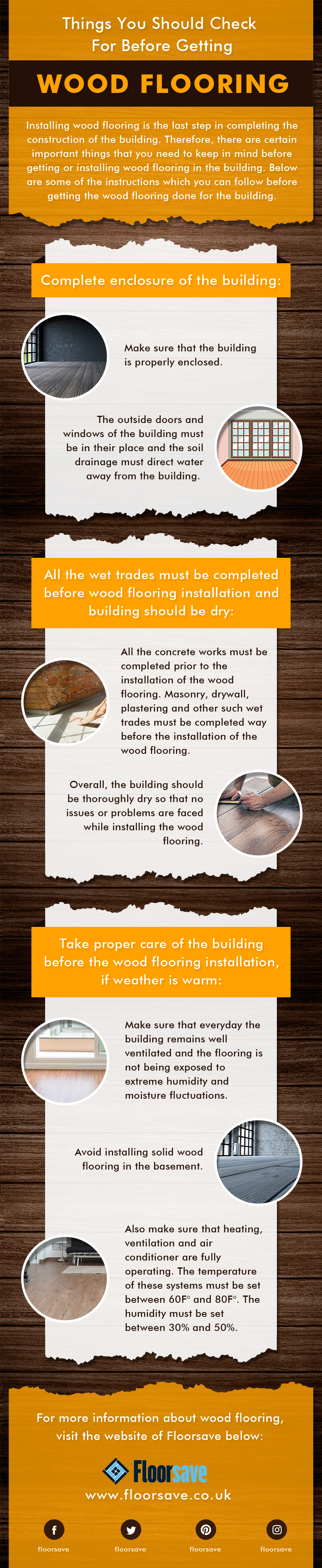 Things you should check for before getting wood flooring