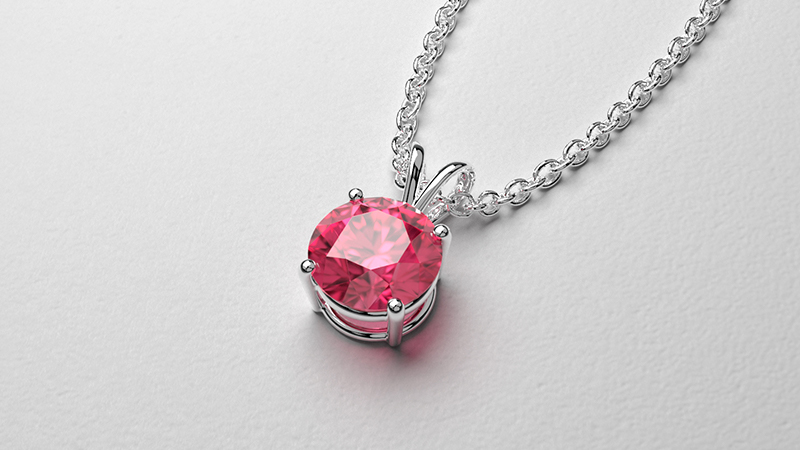 a pink tourmaline necklace
