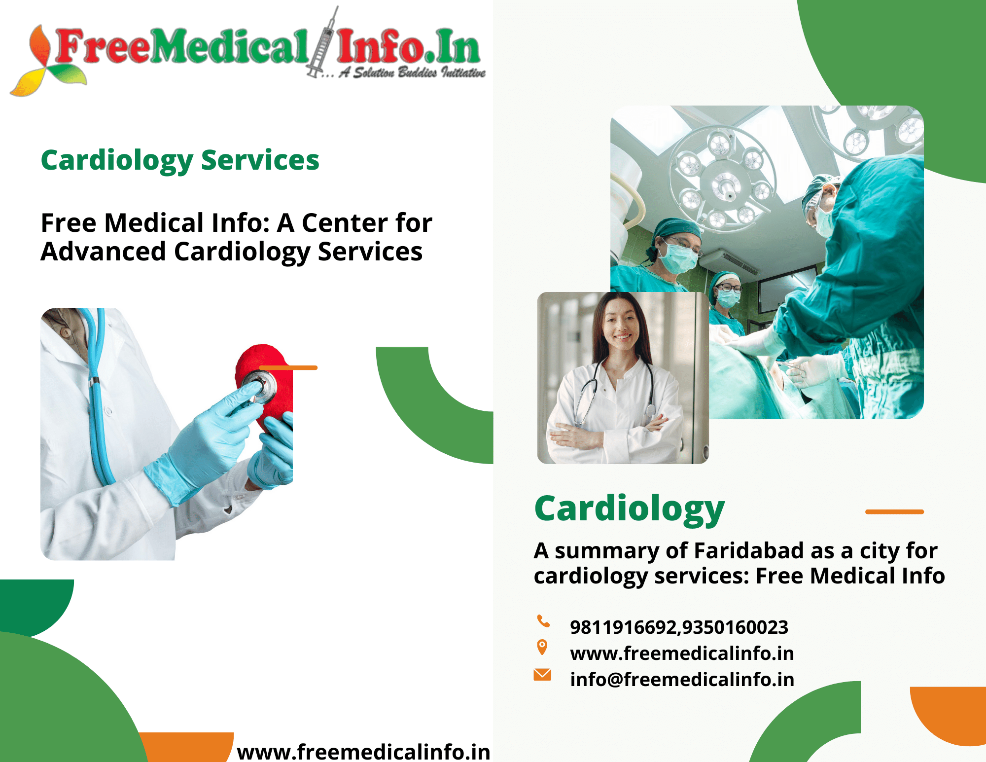 A summary of Faridabad as a city for cardiology services: Free Medical Info