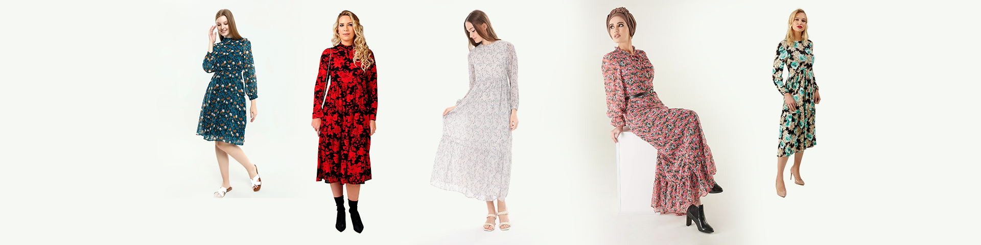 The Elegance of Modest Floral Dresses and Embroidered Designs in the Long Sleeve Maxi Dress Trend