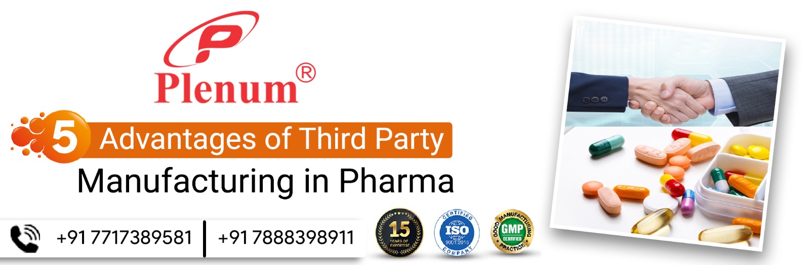 Advantages of Third Party Manufacturing Pharma Company | Plenum Biotech