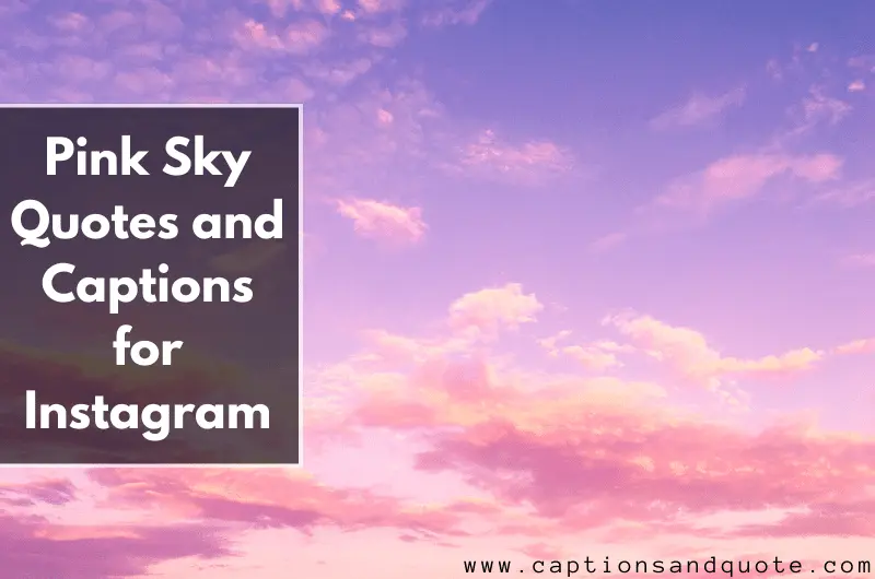 Pink Sky Quotes and Captions for Instagram: Painting the Horizon with Dreams and Serenity