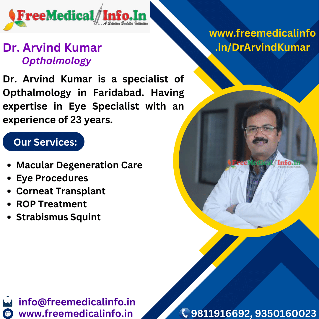 Find the best Ophthalmologists in Faridabad!" Expert eye care professionals offer first-rate services. Find the best eye care professional for you: Free Medical Info.