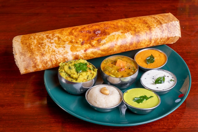 South Indian dish Masala Dosa